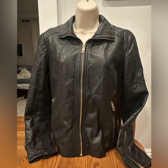 Kenneth Cole Reaction leather jacket - Picture 1 of 6